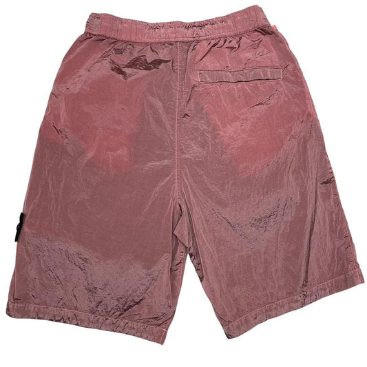 Stone Island SS 2023 Coral Pink Econyl Nylon Shorts