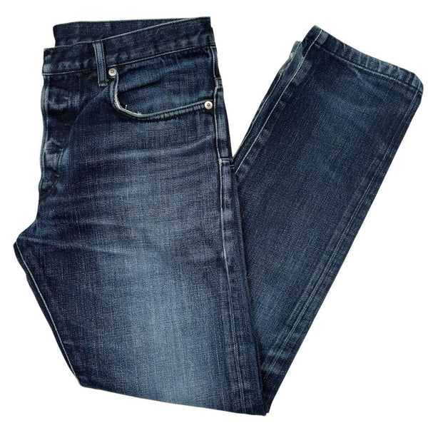 Dior Kris Van Assche Navy Blue Tapered Fit Denim Jeans