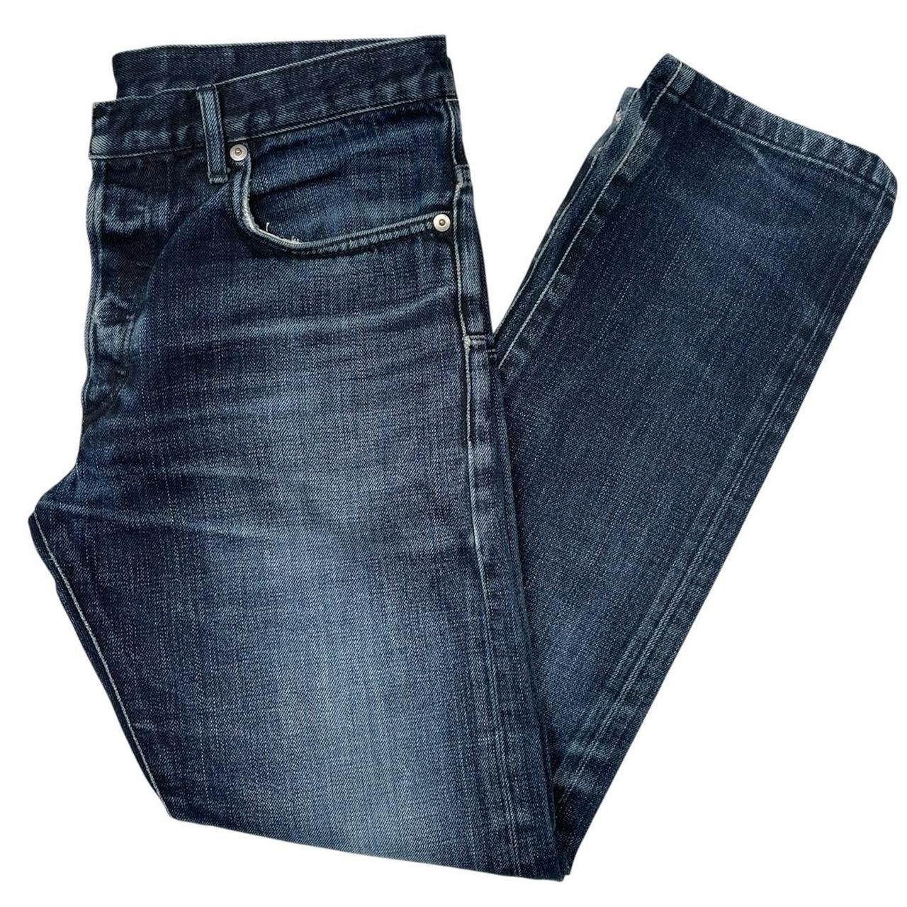 Dior Kris Van Assche Navy Blue Tapered Fit Denim Jeans