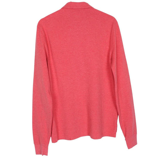 Polo Ralph Lauren Red Long Sleeve Cotton Polo Shirt