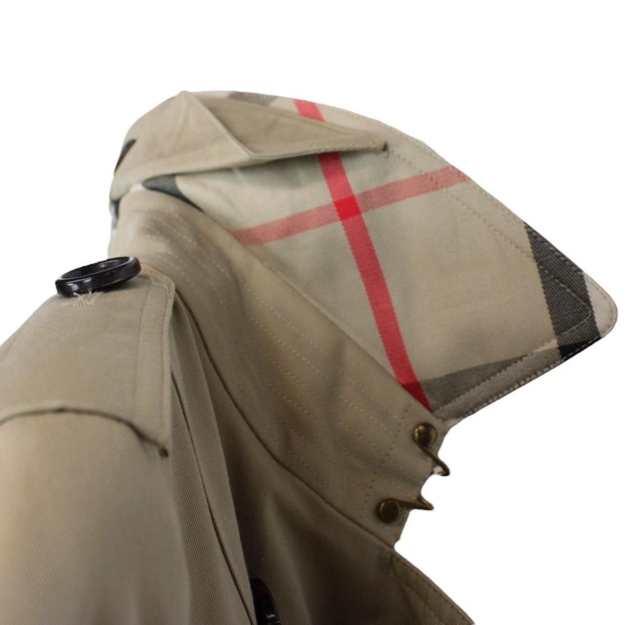 Burberry Sandringham Tan Brown Nova Check Double Breasted Belted Trench Coat