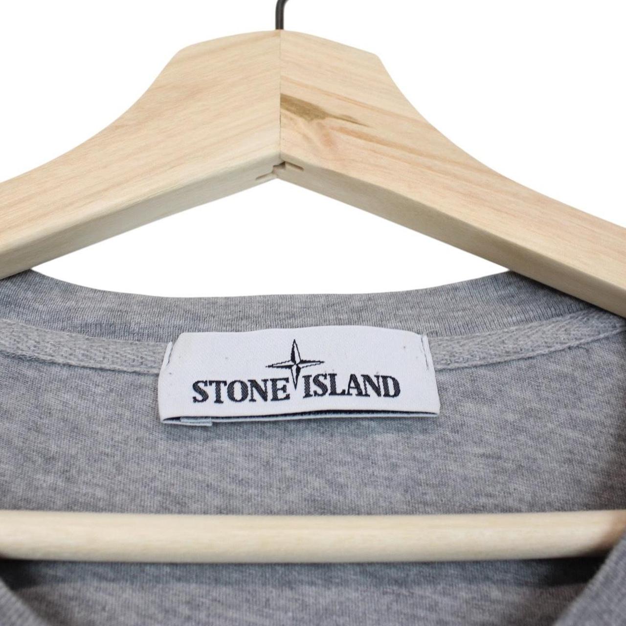 Stone Island SS 2017 Grey Long Sleeve Compass T-Shirt