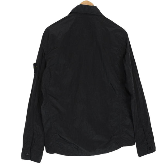 Stone Island SS 2018 Black Full Zip Nylon Metal Overshirt Jacket