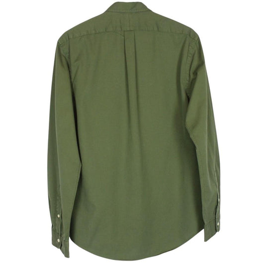 Polo Ralph Lauren Olive Green Featherweight Twill Cotton Long Sleeve Shirt