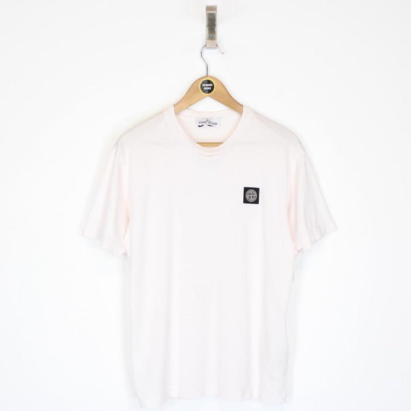 Stone Island SS 2022 Pale Pink Short Sleeve Compass T-Shirt