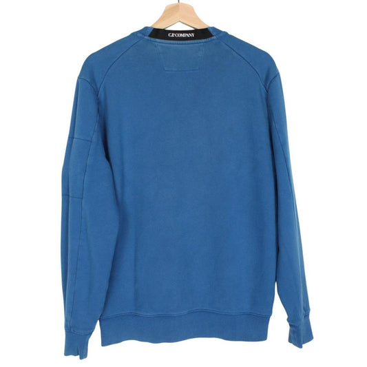 CP Company Blue Goggle Lens Cotton Sweatshirt Jumper