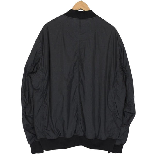 Stone Island AW 2016 Black Garment Dyed Crinkle Reps NY Bomber Jacket