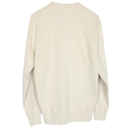 CP Company Beige Brushed Fleece Craftworks Logo Sweatshirt