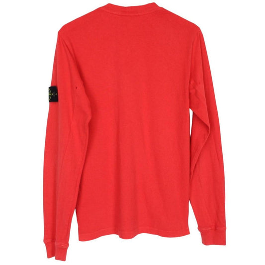 Stone Island SS 2016 Red Long Sleeve Cotton T-Shirt