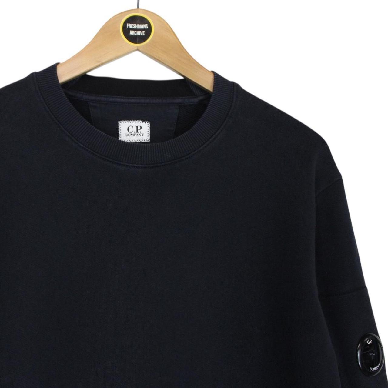 CP Company Navy Blue Goggle Lens Cotton Sweatshirt Jumper