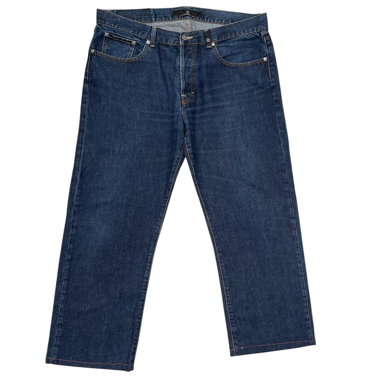Vintage Stone Island Denims Navy Blue Straight Leg Fit Denim Jeans