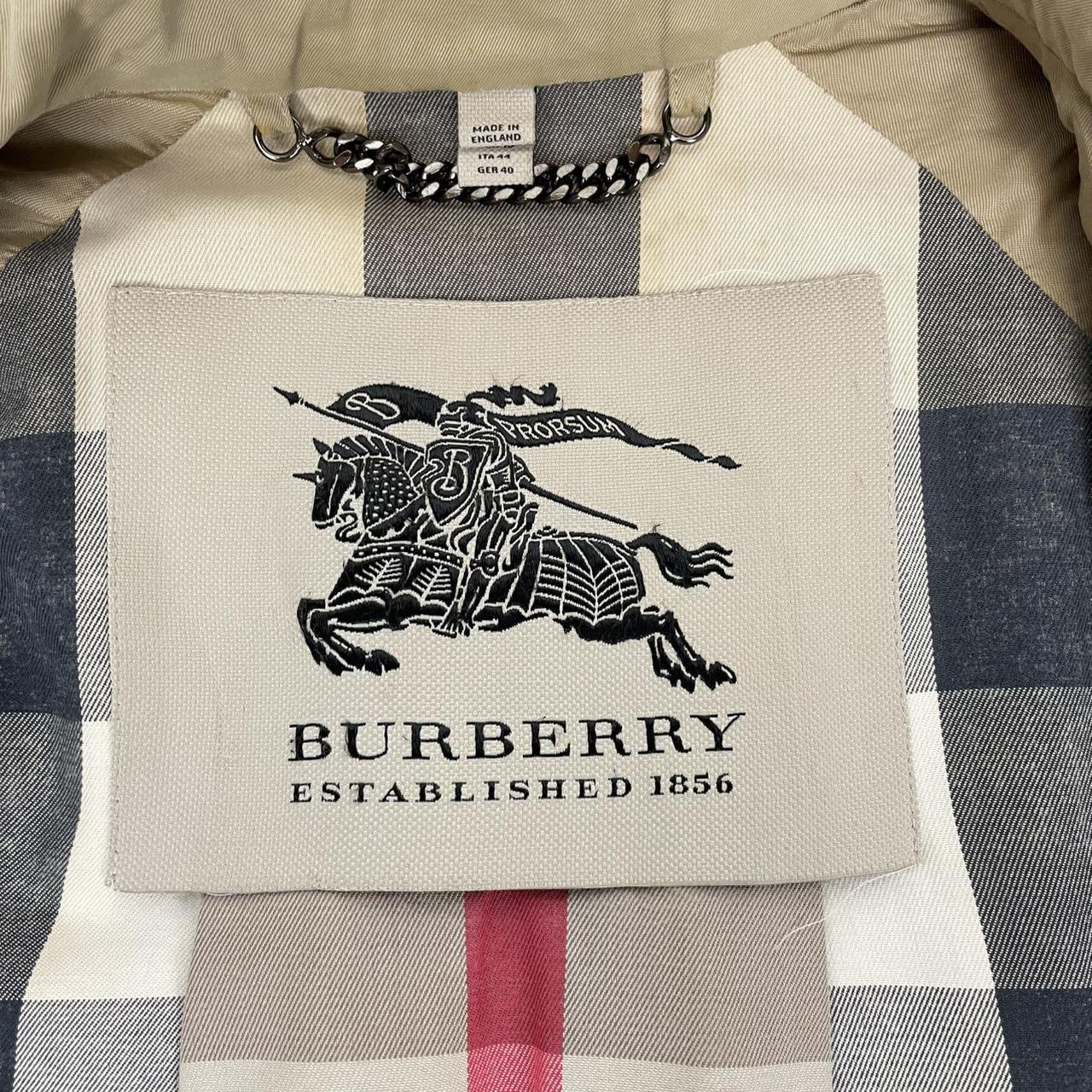 Burberry London The Wiltshire Beige Nova Check Double Breasted Belted Trench