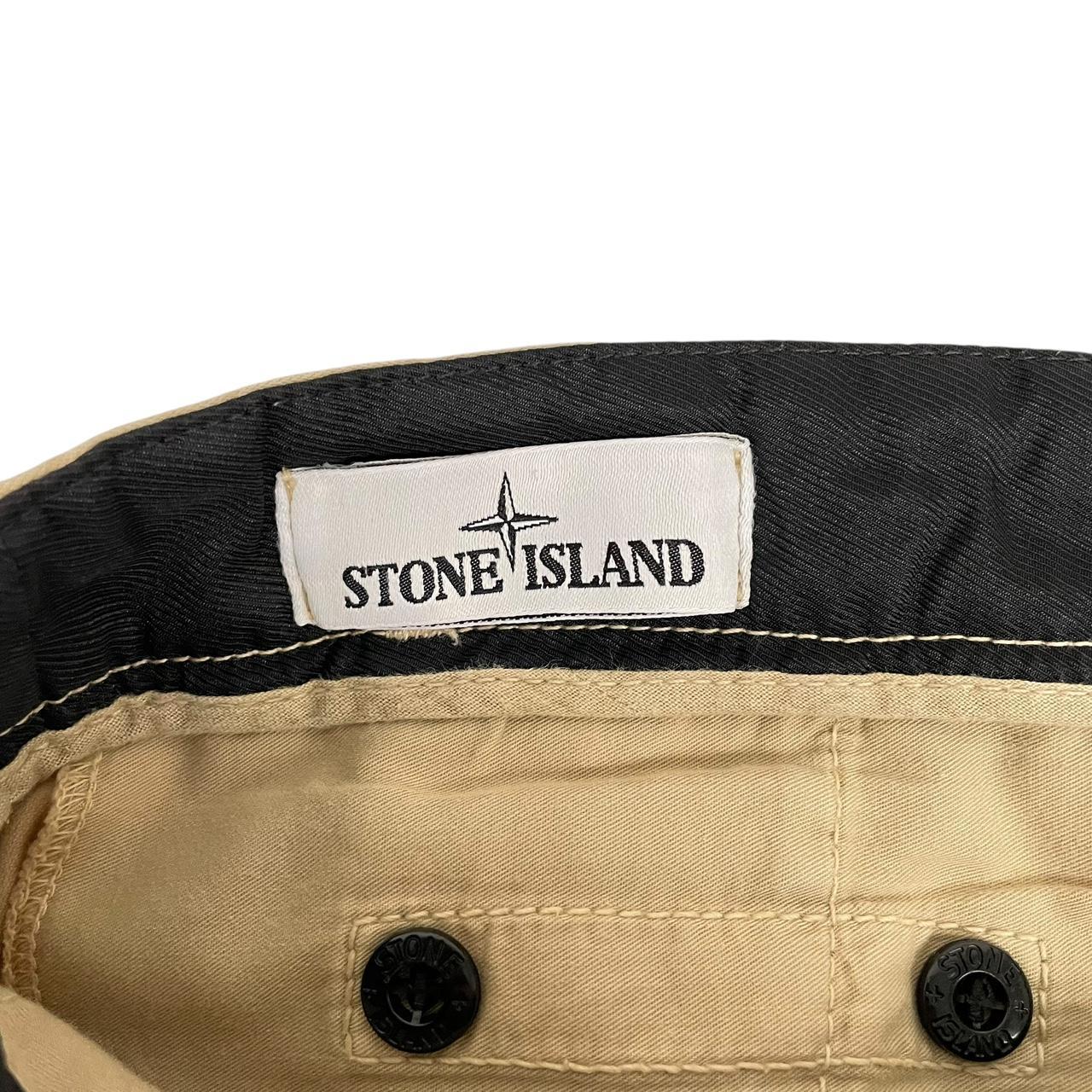 Stone Island AW 2021 Beige Slim Fit Cargo Trousers
