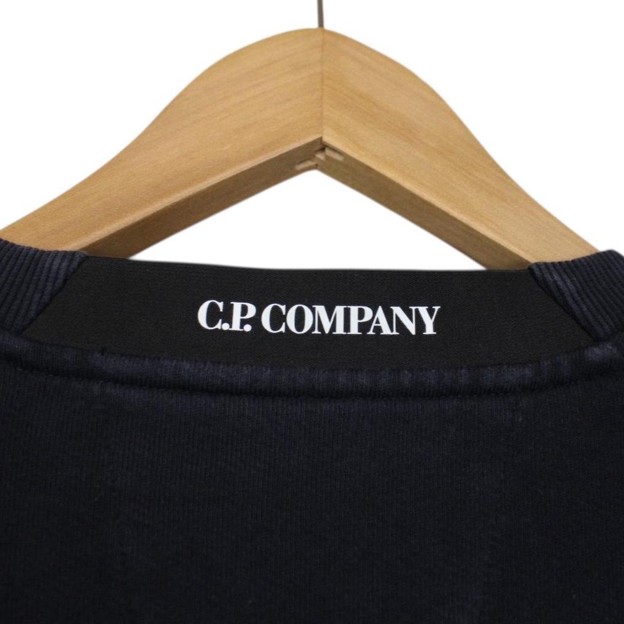 CP Company Navy Blue Goggle Lens Cotton Sweatshirt Jumper