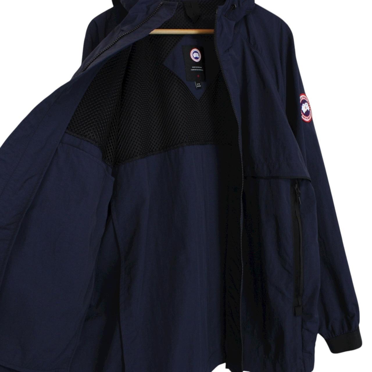 Canada Goose Navy Blue Faber Lightweight Hooded Nylon Jacket