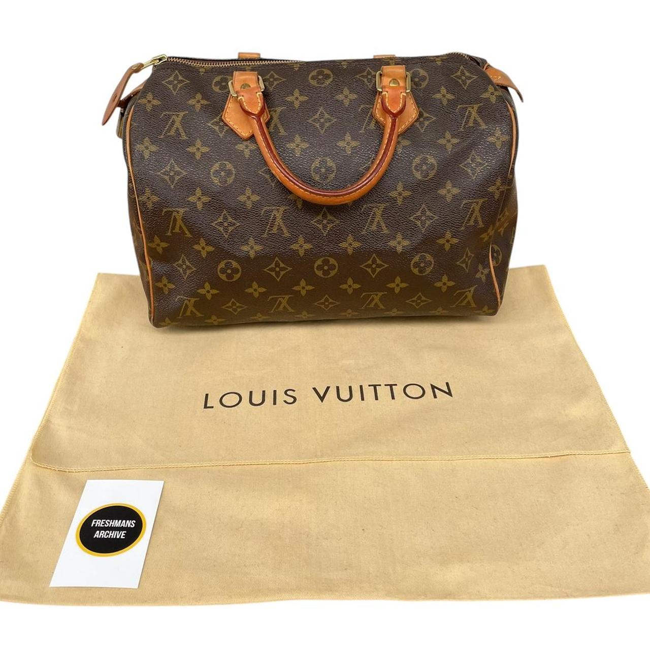 Louis Vuitton 2012 Speedy 30 Brown and Beige Monogram Coated Canvas Bag