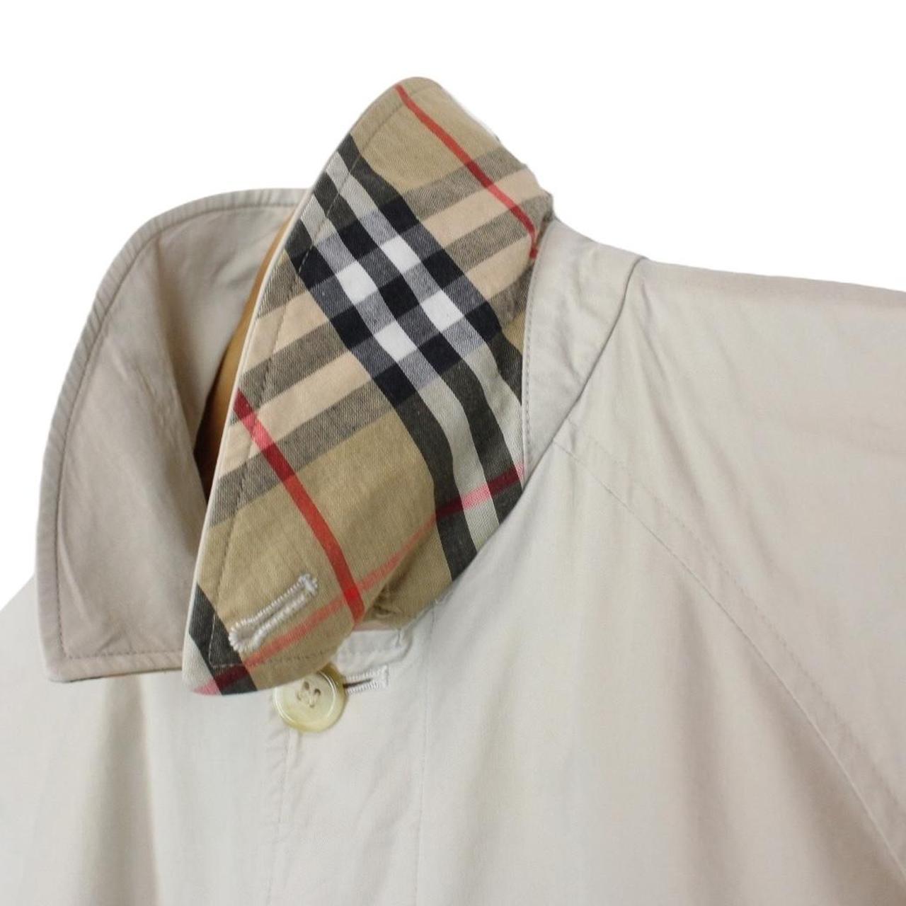 Vintage 80s Burberry Beige Cotton Coat