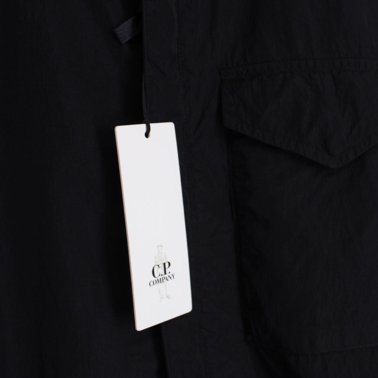 CP Company Navy Blue Chrome-R Lens Nylon Overshirt Jacket
