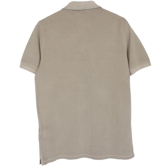 Stone Island SS 2016 Beige Short Sleeve Compass Cotton Polo Shirt