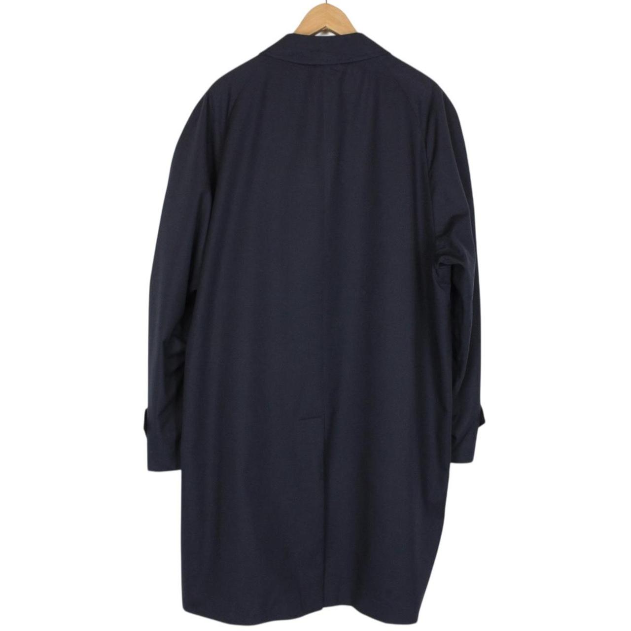 Vintage 90s Burberry Navy Blue Single Breasted Trench Coat