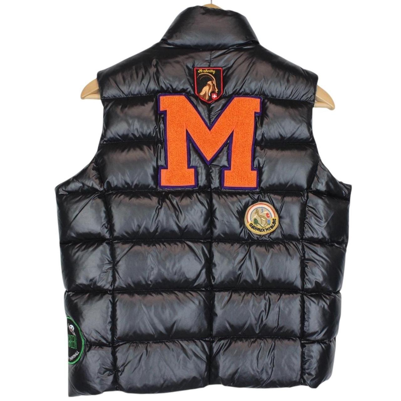 Vintage Moncler Black Down Patch Emblem Gilet / Bodywarmer Jacket