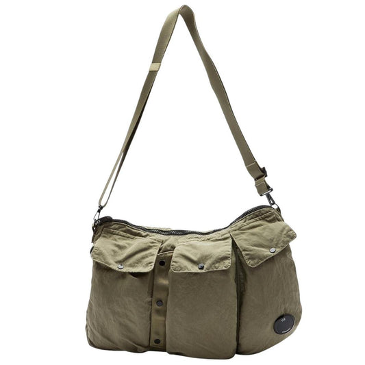 CP Company Sage Green Lens Nylon Utility Pack Crossbody Bag
