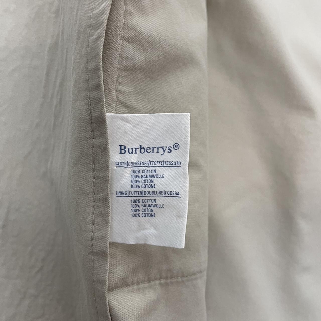 Vintage 80s Burberry Beige Cotton Coat