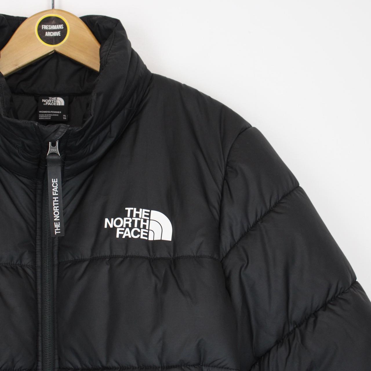 The North Face Retro Black and White Nupste Down Puffer Jacket