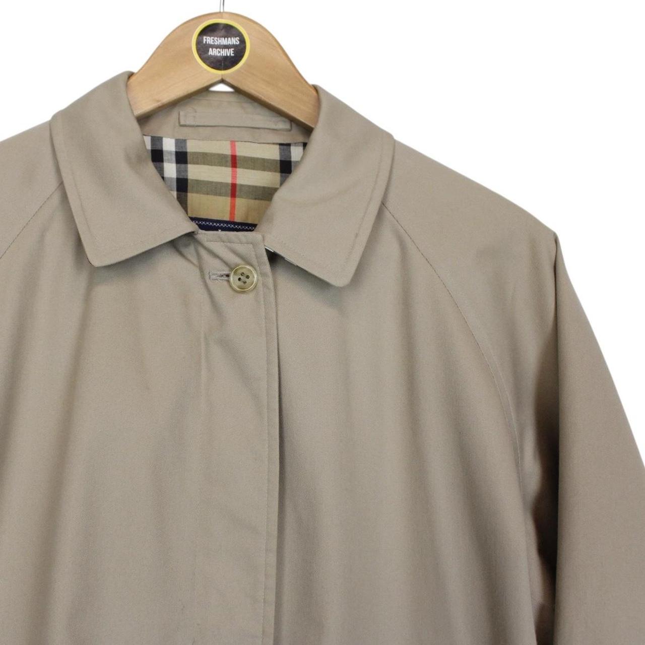 Vintage 90s Burberry Tan Brown Nova Check Cotton Harrington Jacket