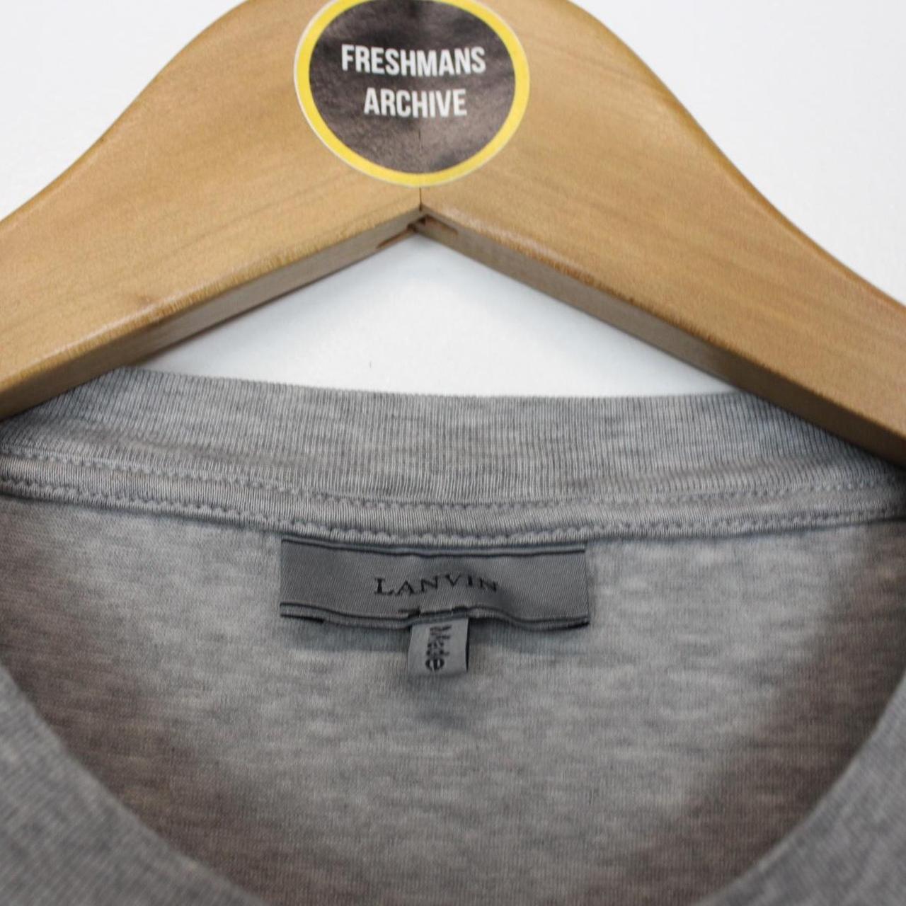 Lanvin Grey Short Sleeve Diplodocus Print T-Shirt