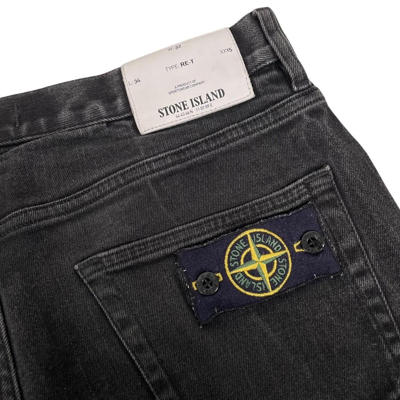 Stone Island SS 2017 Black RE-T Fit Denim Jeans