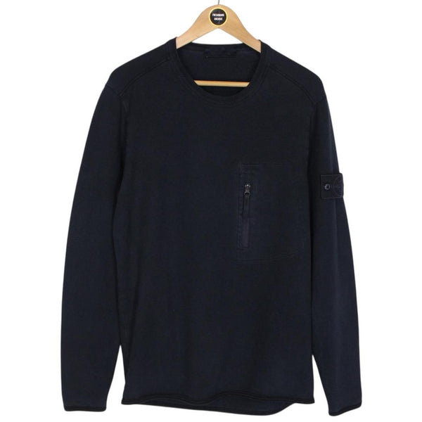 Stone Island Ghost SS 2017 Navy Blue Cotton Sweatshirt Jumper