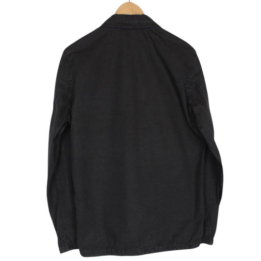 Stone Island AW 2022 Black Full Zip Cotton Overshirt Jacket