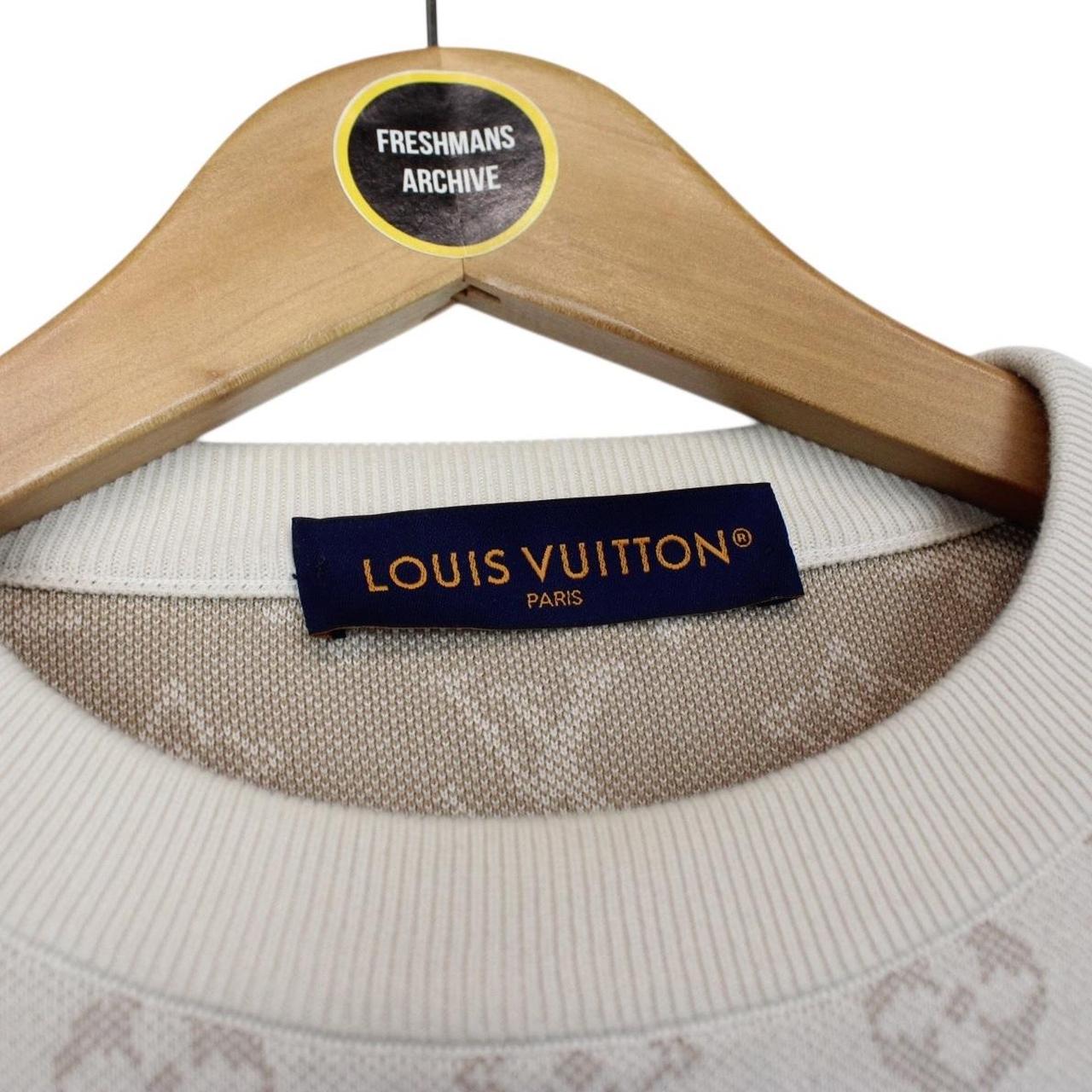 Louis Vuitton Beige LV Monogram Cotton Sweatshirt Jumper