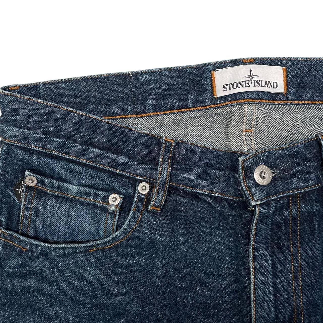 Stone Island AW 2018 Navy Blue Skinny Fit Denim Jeans