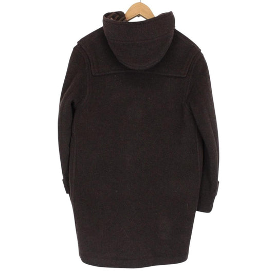 Vintage Burberry London Brown Nova Check Wool Duffle Coat