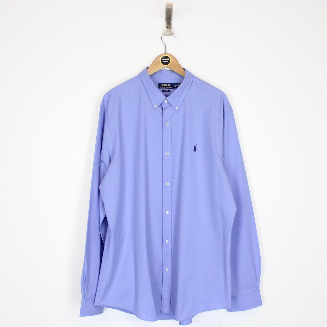 Polo Ralph Lauren Blue Long Sleeve Cotton Poplin Shirt
