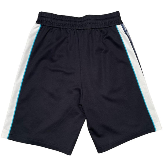 Fendi Black Zucca Monogram Cotton Blend Bermuda Shorts