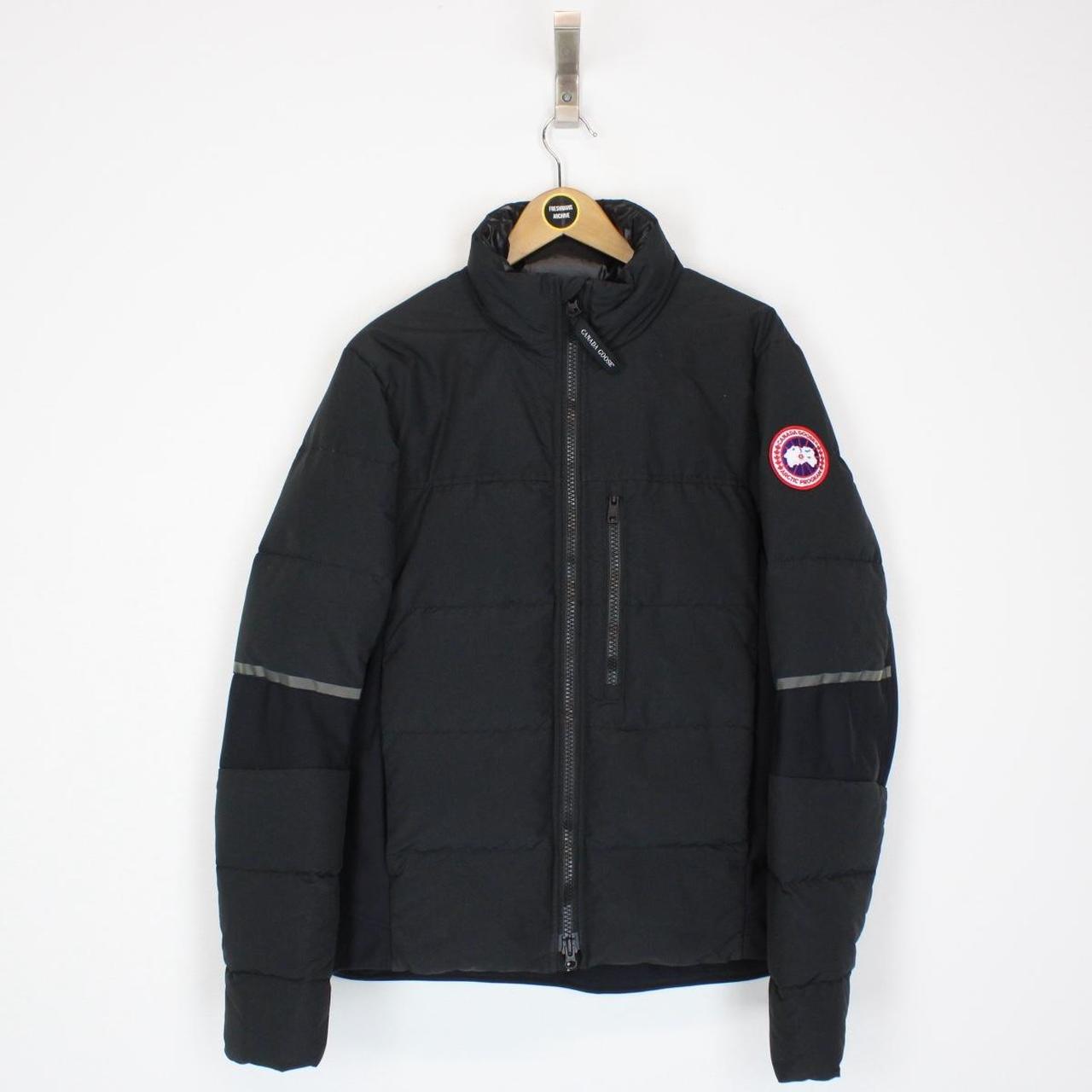 Canada Goose Black Full Zip Hybridge Down Jacket