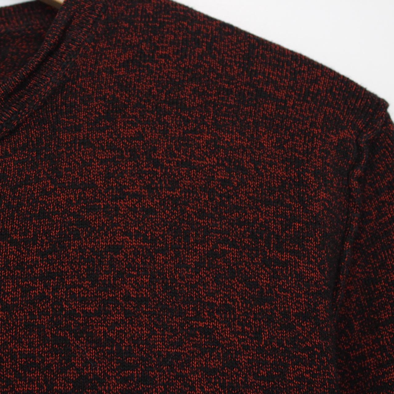 Stone Island SS 2012 Red and Black Cotton Knit Sweatshirt Jumper