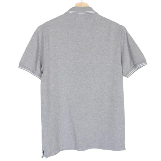 Stone Island Grey Short Sleeve Compass Cotton Polo Shirt