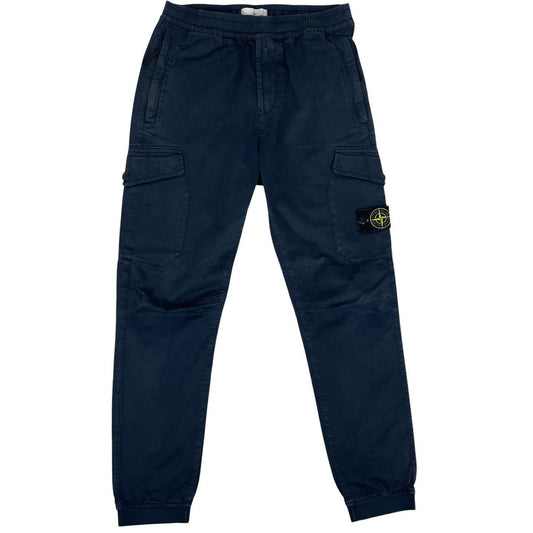 Stone Island AW 2020 Navy Blue RE-T Fit Cargo Trousers