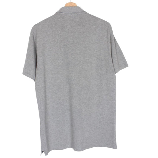 Stone Island SS 2017 Grey Short Sleeve Compass Cotton Polo Shirt