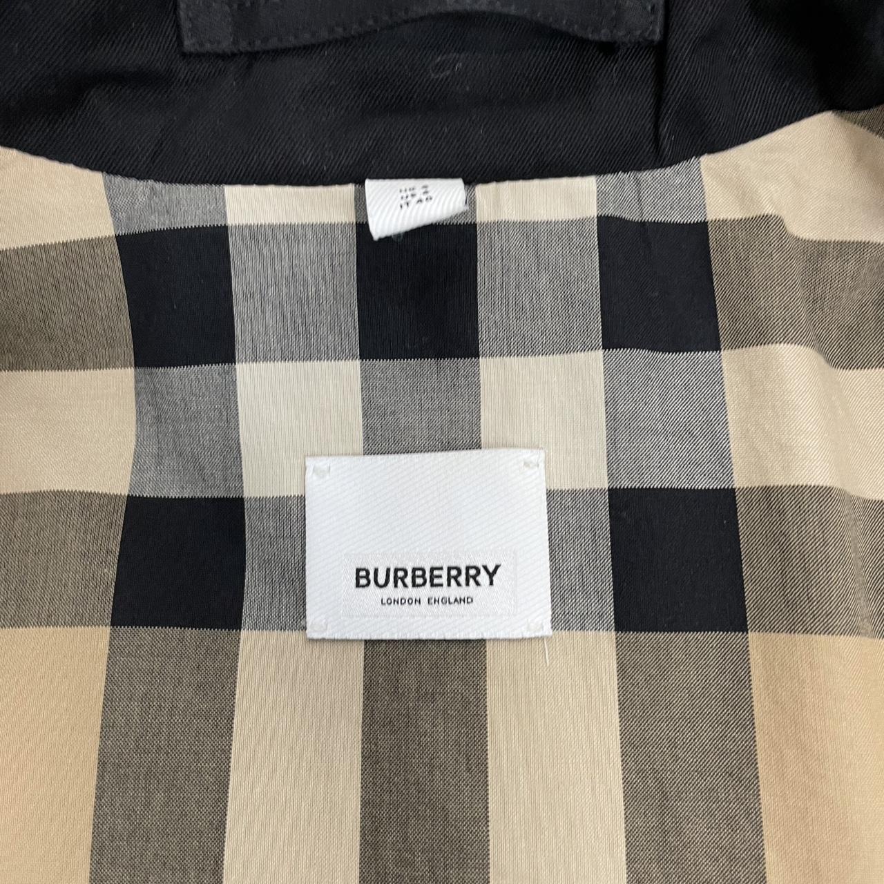 Burberry Sandridge Black Nova Check Cotton-Gabardine Trench Coat