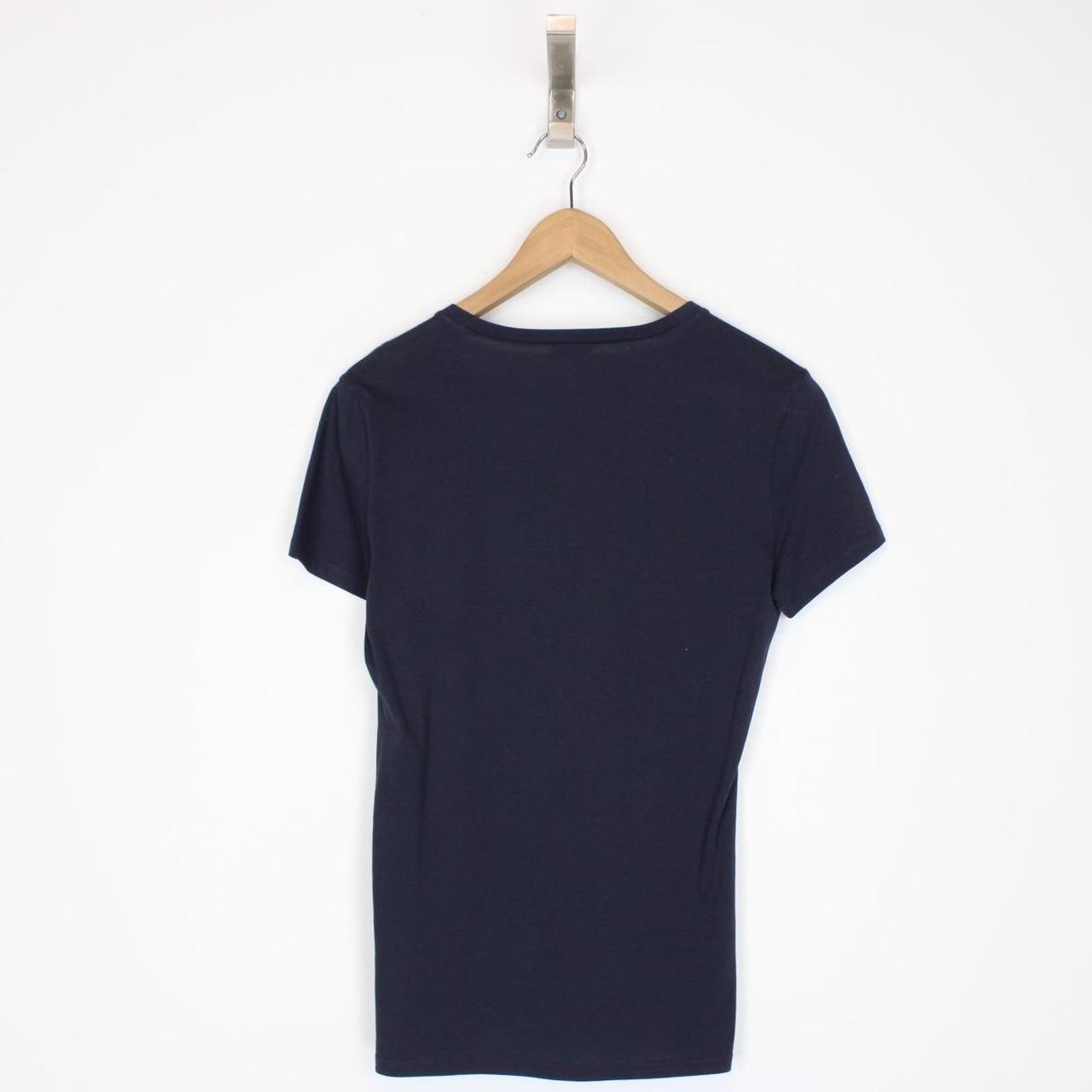 Armani Jeans Navy Blue Short Sleeve V-Neck T-Shirt