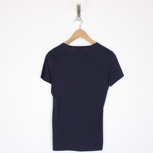 Armani Jeans Navy Blue Short Sleeve V-Neck T-Shirt