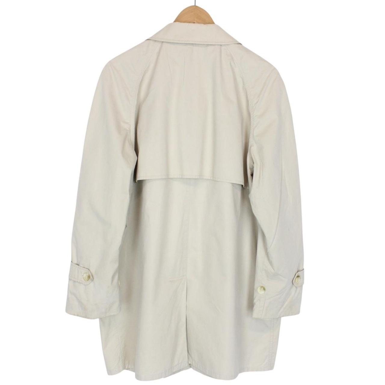 Vintage 80s Burberry Beige Cotton Coat