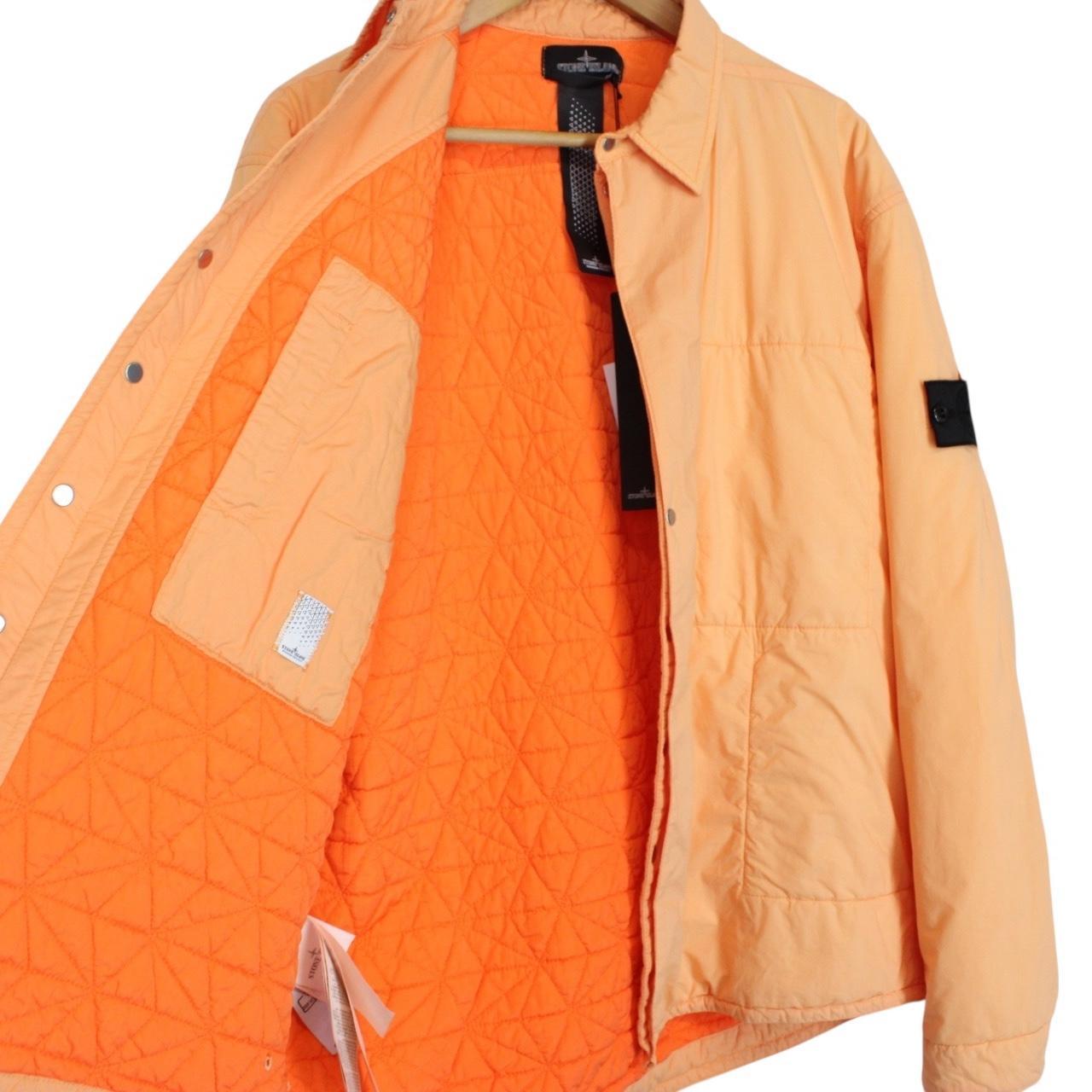 Stone Island Shadow Project SS 2022 Orange Padded Overshirt Jacket