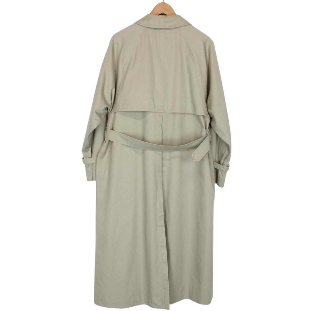 Vintage 90s Burberry Beige Double Breasted Belted Trench Coat