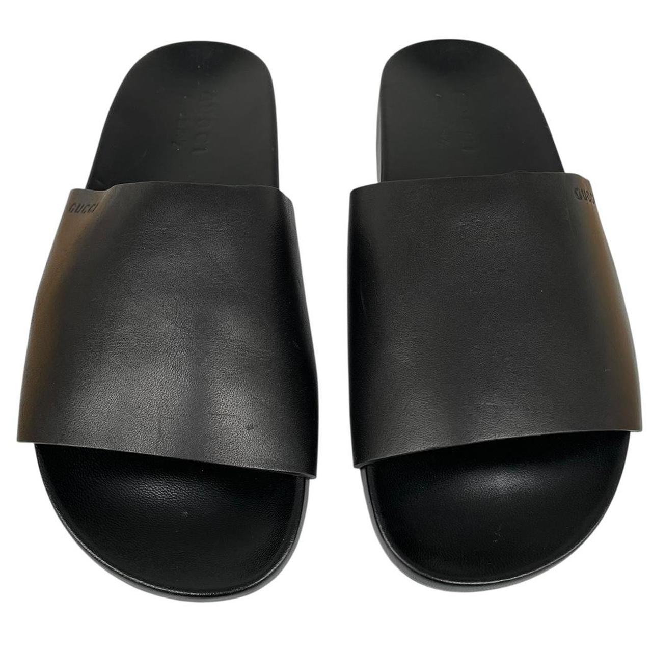 Gucci Black Logo Slides